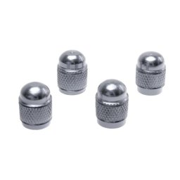 Set capace ventil auto Automax rotund silver, 4 bucati