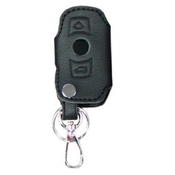 Husa cheie BMW din piele neagra, 3 butoane, pentru Seria 1 3 5 X1 X3 X5 X6