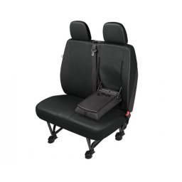 Husa bancheta 2 locuri Practical DV2 L Table, imitatie piele neagra