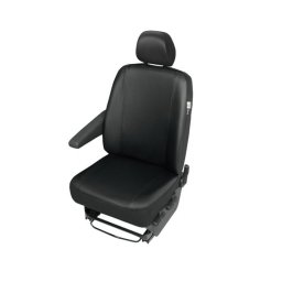 Husa scaun sofer din imitatie piele neagra pentru Renault Master 3