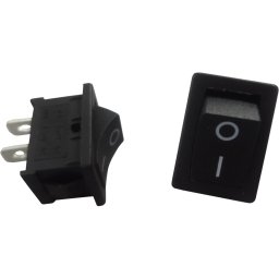 Intrerupator auto cu 2 pozitii 12V, negru, 18.5 x 13 mm