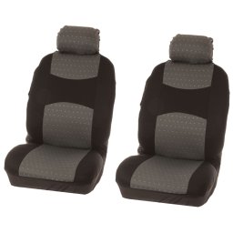 Huse scaune auto fata Chicago gri, set 4 piese, compatibile airbag