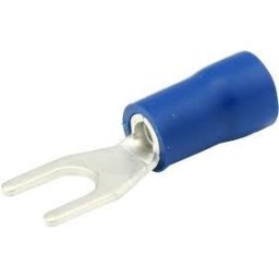 Papuci electrici izolati tip furca 4,3 mm, albastri, set 10 bucati Carpoint