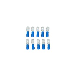 Set 10 papuci electrici tata Carpoint 6,3x0,8 mm, albastru, 21,3 mm