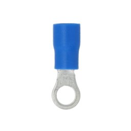 Papuci electrici izolati cu inel 4,3 mm, albastri, 10 buc Carpoint