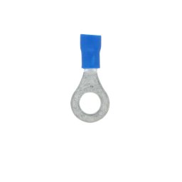 Papuci electrici izolati cu inel 6,4 mm, albastri, 10 bucati Carpoint