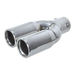 Ornament toba dublu cromat Automax, 225x133x57 mm, montaj cu cleme