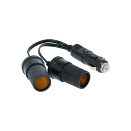 Priza auto dubla Carpoint 2x12V max. 8A cu cablu 11 cm si mufa bricheta