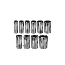 Ornament toba cromat Streetwize, rotund, 140x60x57 mm