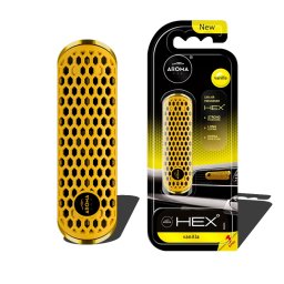 Odorizant auto pentru grila ventilatie Aroma HEX Vanilla, polymer