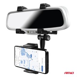 Suport auto telefon AMIO HOLD-17 pentru oglinda retrovizoare, 50-94 mm