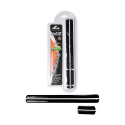 Bandou protectie portiere auto si oglinzi, set 4 bucati, negru, flexibil