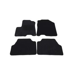 Set covorase auto din mocheta pentru Hyundai Kona Electric 2019-, negre, 4 piese