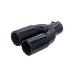Ornament toba Automax negru cu iesire dubla, 225x133x57 mm