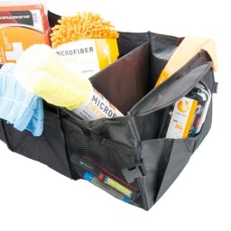 Organizator portbagaj auto Automax 60x38x25 cm, 3 compartimente si 6 buzunare