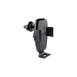 Suport auto AMIO PHW-04 cu încarcare wireless Qi, reglabil, grila ventilatie