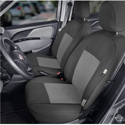 Huse scaune auto fata 1+1 pentru Fiat Doblo 2015-2022, compatibile airbag