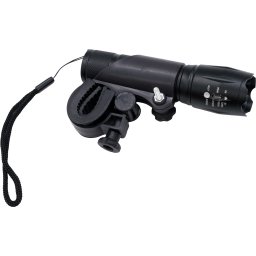 Lanterna LED din aluminiu cu zoom si suport pentru bicicleta FLOW FB-T6G