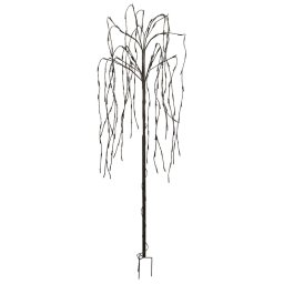 Copac salcie artificial decorativ cu iluminare LED si incarcare solara
