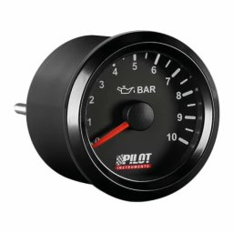 Manometru presiune ulei Black Analog 52 mm, 9-32V, cu senzor inclus