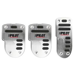 Acoperitori pedale auto Race 1 din aluminiu cu insertii antiderapante