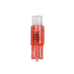 Set 5 becuri LED T5 12V rosii pentru iluminat bord auto, soclu W2x4.6d