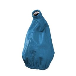 Burduf schimbator viteze universal cu filet, albastru, piele naturala