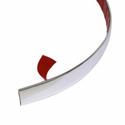 Banda ornament crom adeziva Carpoint, flexibila, 8 m x 12 mm