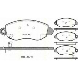 Placute de frana fata Ford Transit 2000-2006 originale