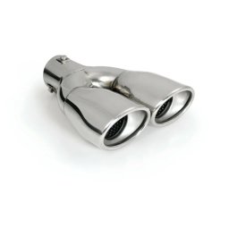 Ornament toba esapament dublu TS-47 din inox lustruit, Ø32-50 mm