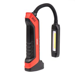 Lanterna de lucru LED cu brat flexibil, 400 lm, USB-C, 2200 mAh, AMiO