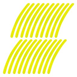 Autocolante reflectorizante pentru jante auto 16-18 inch, galbene
