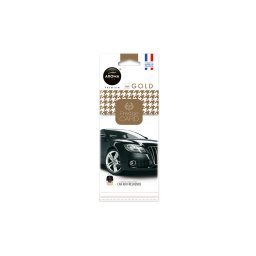 Odorizant auto premium Aroma Prestige Card Gold, parfum de lunga durata