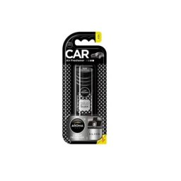 Odorizant auto cu clips Amio Car Prestige Vent Silver, aroma persistenta