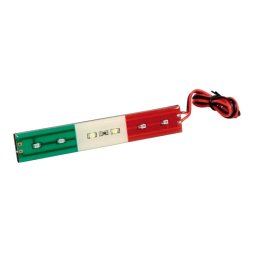 Banda LED 24V 12 cm cu 6 SMD, model steag Italia, rezistenta la apa