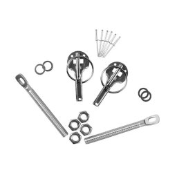 Sigurante capota auto tuning universale din aluminiu, set 2 buc