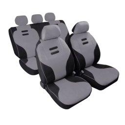Huse scaun auto Kynox gri, set 9 piese pentru fata si bancheta spate