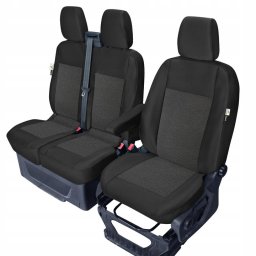 Set huse scaun Ford Transit Custom 2012- pentru bancheta fata 1+2