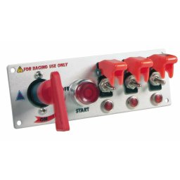 Panou întrerupatoare auto tuning 5 în 1, 12V, din aluminiu