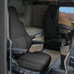 Husa scaun pasager camion MAN TGX II dupa 2020, negru/gri, 1 buc