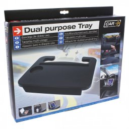 Tava auto duala Sumex pentru volan, masa laptop si suport alimente