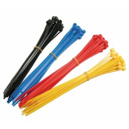 Coliere din plastic colorate 100 buc, 4,6 x 20 cm pentru fixare cabluri