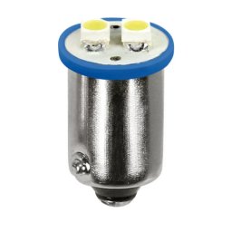 Bec LED BA9s 12V albastru, 2 SMD, set 2 buc pentru iluminare interioara auto