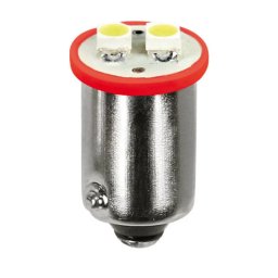 Set 2 becuri LED BA9s rosii 12V Hyper-Led4, 2 SMD, pentru iluminare interioara