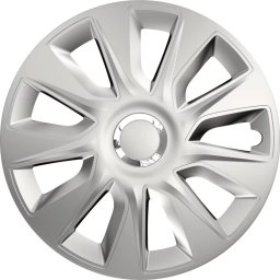 Set 4 capace roti auto Cridem Stratos 17 inch, argintiu crom