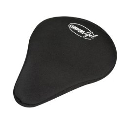 Husa gel pentru sa de bicicleta Confort-Gel M, 27x20 cm, neagra