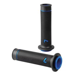 Manere ghidon moto universale Sport-Grip, 2 bucati, negru/albastru