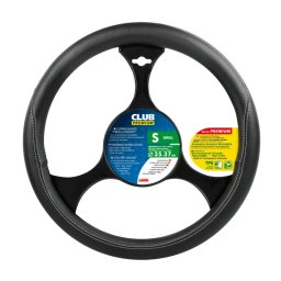 Manson volan premium negru S 35-37 cm din imitatie piele