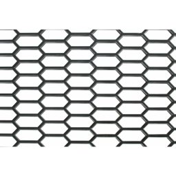 Plasa grila spoiler auto din plastic negru, hexagon mare 15x35 mm, 120x40 cm