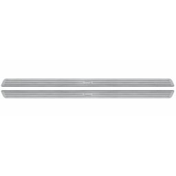 Ornamente praguri auto din inox Pilot PB-5, 62,5x3,2 cm, set 2 buc